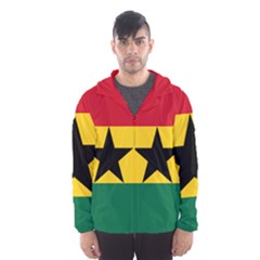 Flag Of Ghana Hooded Wind Breaker (men) by abbeyz71