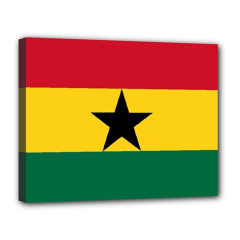 Flag Of Ghana Canvas 14  X 11  by abbeyz71
