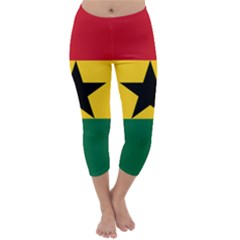 Flag Of Ghana Capri Winter Leggings  by abbeyz71