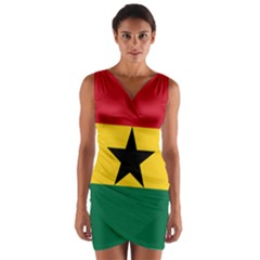Flag Of Ghana Wrap Front Bodycon Dress by abbeyz71