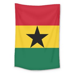 Flag Of Ghana Large Tapestry by abbeyz71