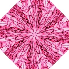 An Unusual Background Photo Of Black Swirls On Pink And Magenta Golf Umbrellas by Amaryn4rt