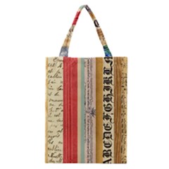 Digitally Created Collage Pattern Made Up Of Patterned Stripes Classic Tote Bag by Amaryn4rt