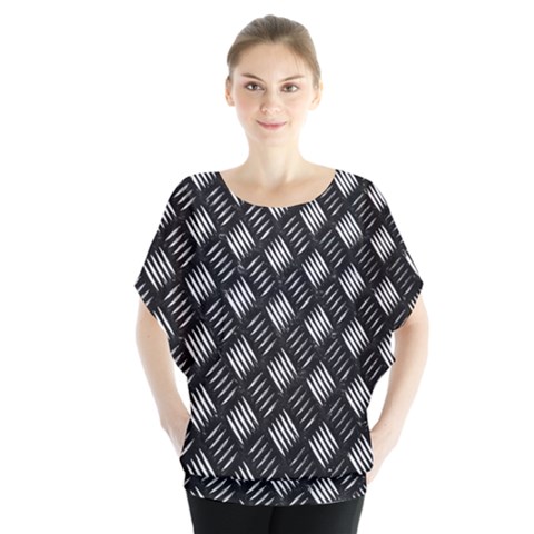 Abstract Of Metal Plate With Lines Blouse by Amaryn4rt