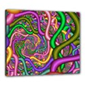 Fractal Background With Tangled Color Hoses Canvas 24  x 20  View1