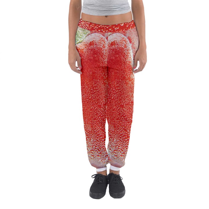 Red Pepper And Bubbles Women s Jogger Sweatpants