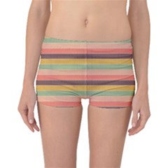 Abstract Vintage Lines Background Pattern Boyleg Bikini Bottoms