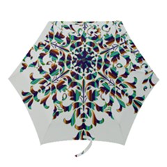 Damask Decorative Ornamental Mini Folding Umbrellas by Amaryn4rt