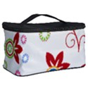 Colorful Floral Wallpaper Background Pattern Cosmetic Storage Case View2