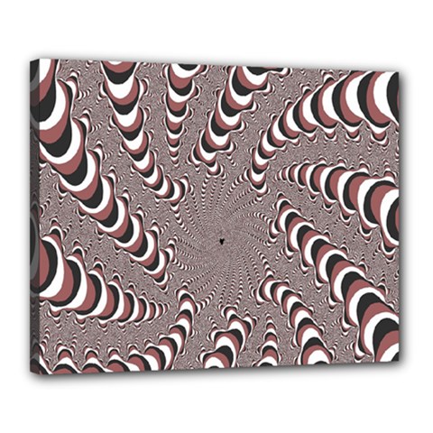 Digital Fractal Pattern Canvas 20  X 16  by Amaryn4rt