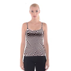 Digital Fractal Pattern Spaghetti Strap Top by Amaryn4rt