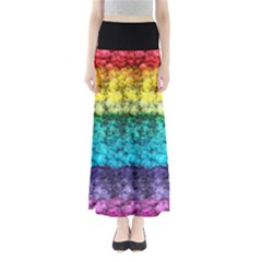 Rainbow Bubble Full Length Maxi Skirt