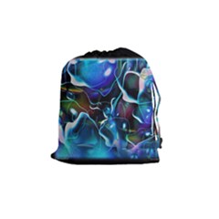 Water Is The Future Drawstring Pouches (medium)  by Amaryn4rt