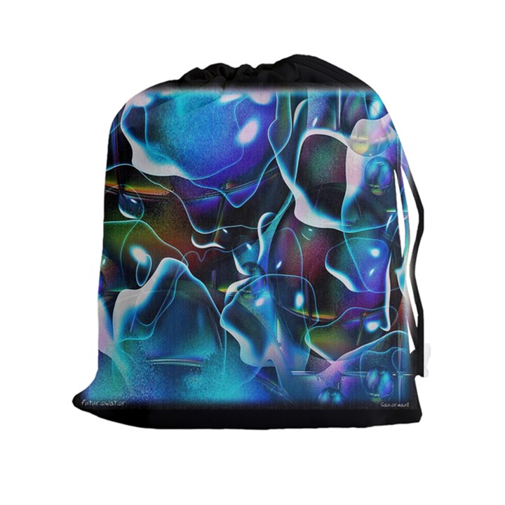Water Is The Future Drawstring Pouches (XXL)