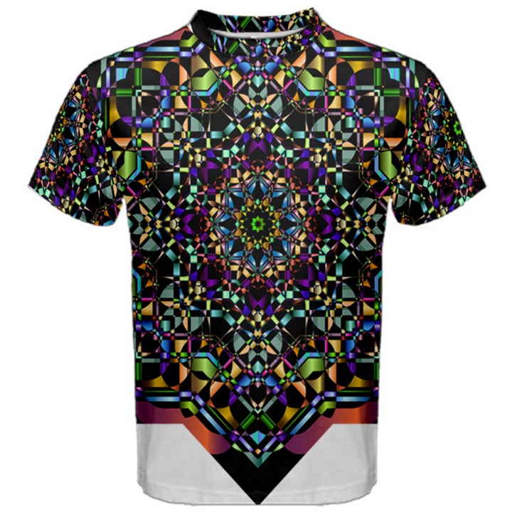 Mandala Abstract Geometric Art Men s Cotton Tee