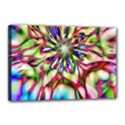 Magic Fractal Flower Multicolored Canvas 18  x 12  View1
