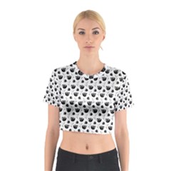 Floral Pattern Cotton Crop Top by Valentinaart