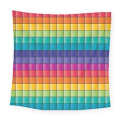 Pattern Grid Squares Texture Square Tapestry (large) by Amaryn4rt