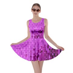 Purple Background Scrapbooking Paper Skater Dress