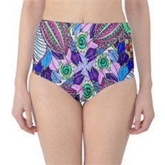 Wallpaper Created From Coloring Book High-waist Bikini Bottoms by Amaryn4rt