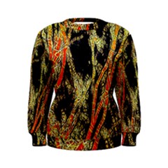 Artistic Effect Fractal Forest Background Women s Sweatshirt by Amaryn4rt