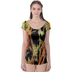 Artistic Effect Fractal Forest Background Boyleg Leotard 