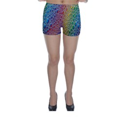 Bubbles Rainbow Colourful Colors Skinny Shorts by Amaryn4rt