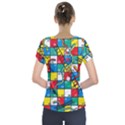 Snakes And Ladders Short Sleeve Front Detail Top View2