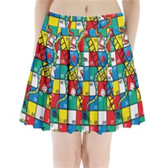 Snakes And Ladders Pleated Mini Skirt by Amaryn4rt