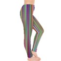 Striped Stripes Abstract Geometric Leggings  View4