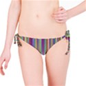 Striped Stripes Abstract Geometric Bikini Bottom View1