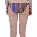 Striped Stripes Abstract Geometric Bikini Bottom View2