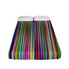 Striped Stripes Abstract Geometric Fitted Sheet (Full/ Double Size)