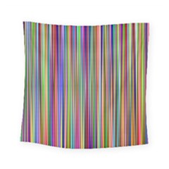 Striped Stripes Abstract Geometric Square Tapestry (Small)