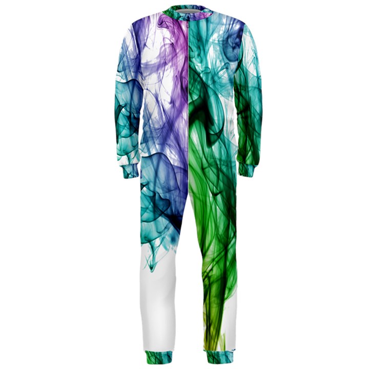 Colour Smoke Rainbow Color Design OnePiece Jumpsuit (Men) 