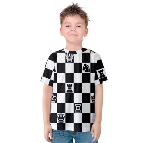 Chess Kids  Cotton Tee by Valentinaart