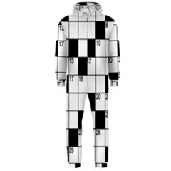 Crosswords  Hooded Jumpsuit (men)  by Valentinaart