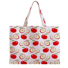 Apple Pattern Zipper Mini Tote Bag by Valentinaart