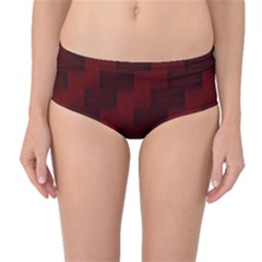 Pattern Mid-Waist Bikini Bottoms