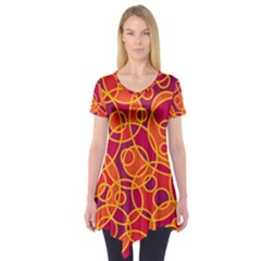 Pattern Short Sleeve Tunic  by Valentinaart