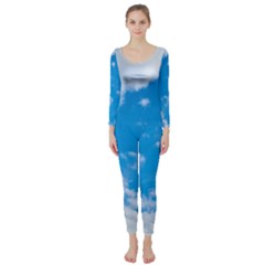 Sky Blue Clouds Nature Amazing Long Sleeve Catsuit