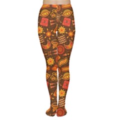 Pattern Background Ethnic Tribal Women s Tights