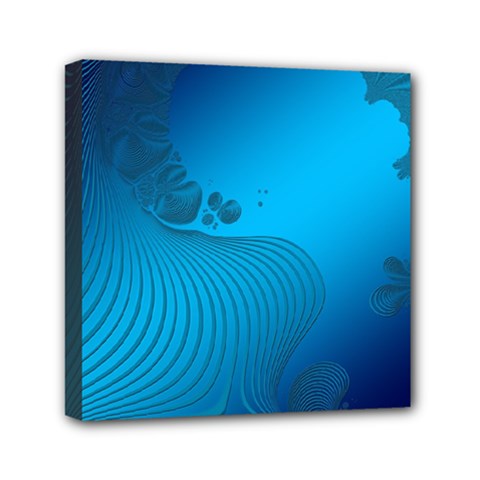 Fractals Lines Wave Pattern Mini Canvas 6  X 6  by Simbadda