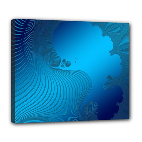 Fractals Lines Wave Pattern Deluxe Canvas 24  X 20   by Simbadda