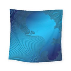 Fractals Lines Wave Pattern Square Tapestry (small) by Simbadda