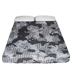 Camouflage Patterns  Fitted Sheet (queen Size) by Simbadda