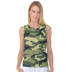 Camouflage Camo Pattern Women s Basketball Tank Top by Simbadda