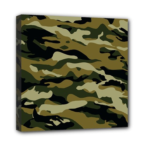 Military Vector Pattern Texture Mini Canvas 8  X 8  by Simbadda