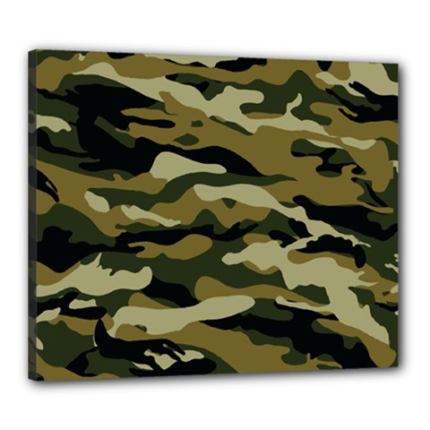 Military Vector Pattern Texture Canvas 24  X 20  by Simbadda