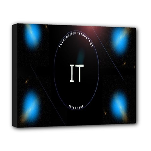 This Is An It Logo Deluxe Canvas 20  X 16   by Simbadda